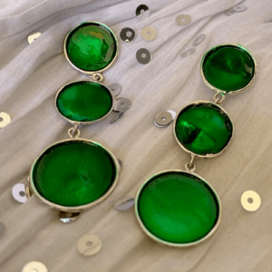 Round Drop Earrings