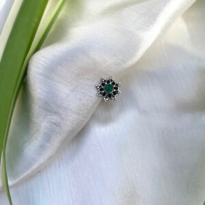 Green Stone Nose Stud