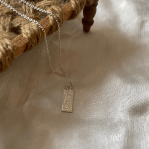 Hammered Rectangle Pendant