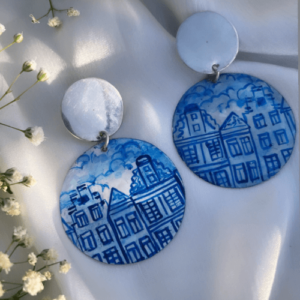 Skyline Hand Painted Earrings