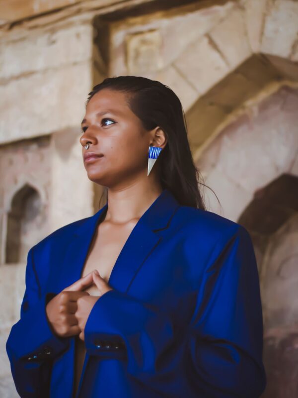 Tikona Hand Painted Earrings - Image 3